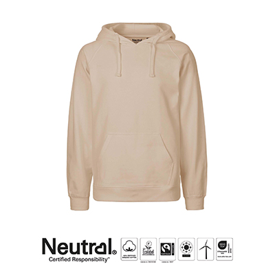 Image of Neutral  Fairtrade Organic Hooded Sweatshirt