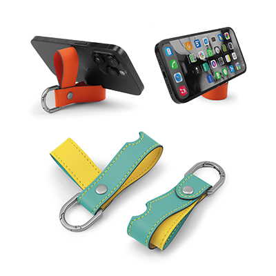Image of Made in Britain Recycled  Key fob Phone Stand
