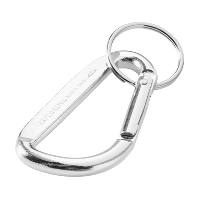 Image of Timor Recycled Aluminium Carabiner Keychain